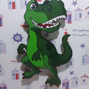 Ahşap Dinozor Karakter Lambası