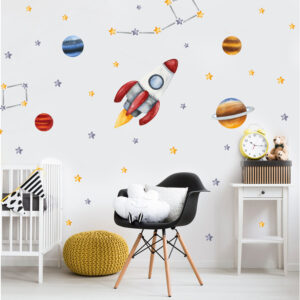 Uzay Duvar Stickerı