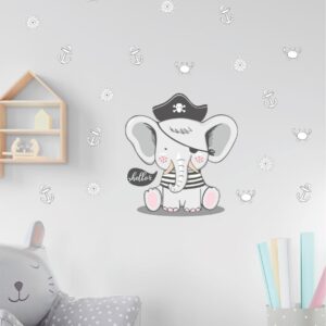 Korsan Fil Duvar Stickerı