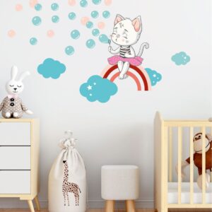 Sevimli Kedi Duvar Stickerı