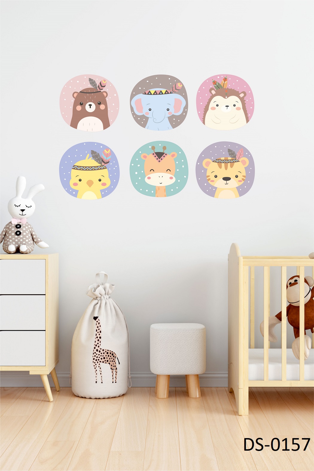 Hayvanlar Duvar Stickerı