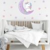 Aydaki Unicorn Duvar Stickerı