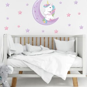Aydaki Unicorn Duvar Stickerı
