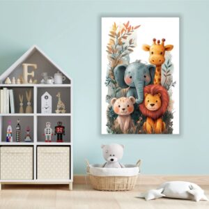 SAFARİ Temalı Bebek&Çocuk Odası Mdf Tablo