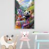 PANDA UNİCORN TİLKİ Temalı Bebek&Çocuk Odası Mdf Tablo