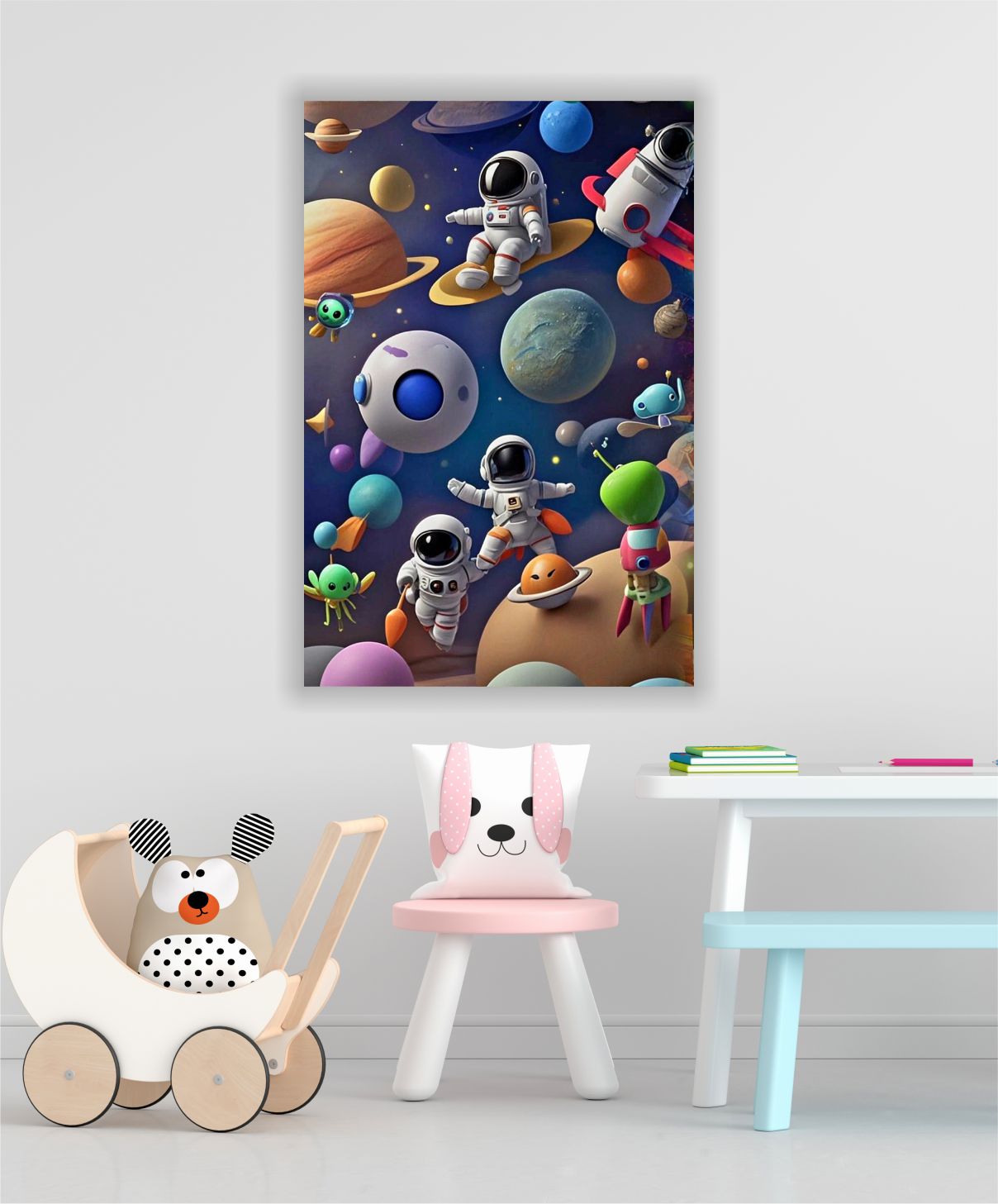UZAY Temalı Bebek&Çocuk Odası Mdf Tablo
